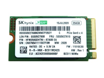 New Lenovo IdeaPad Flex 5 14ARE05 SK hynix NVMe M.2 256Gb SSD 5SS0V27610
