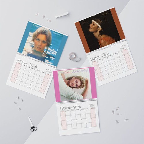 Olivia Newton-John 2026 Wall Calendar - Home Decor, Music Fan Gifts, Monthly - Picture 4 of 7