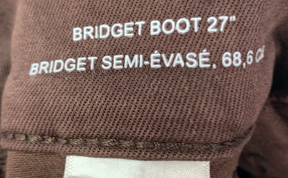 DL1961 Womens Brown Bridget Boot High-Rise Pants sz 27 - Image 4 of 4