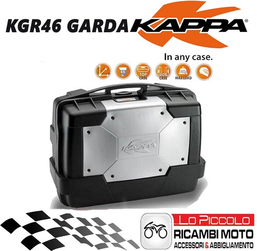 KAPPA VALIGIA LATERALE SINGOLA DX O SX 46 LITRI KGR46 GARDA MONOKEY MOTO  SCOOTER | eBay