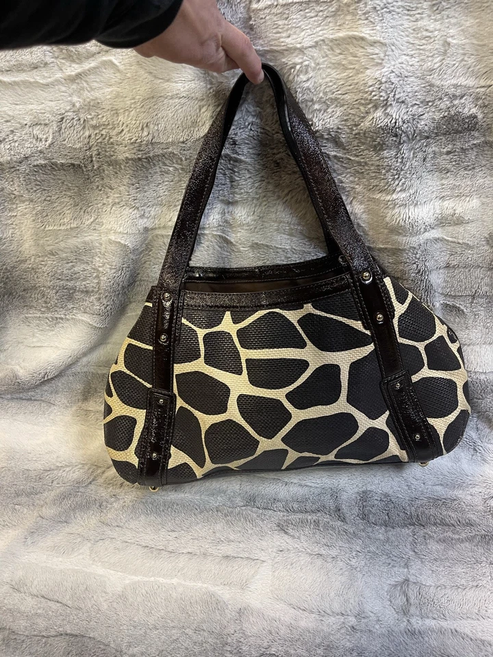 BOLSO DE HOMBRO BANANA REPUBLIC ESTAMPADO JIRAFA, MONEDERO