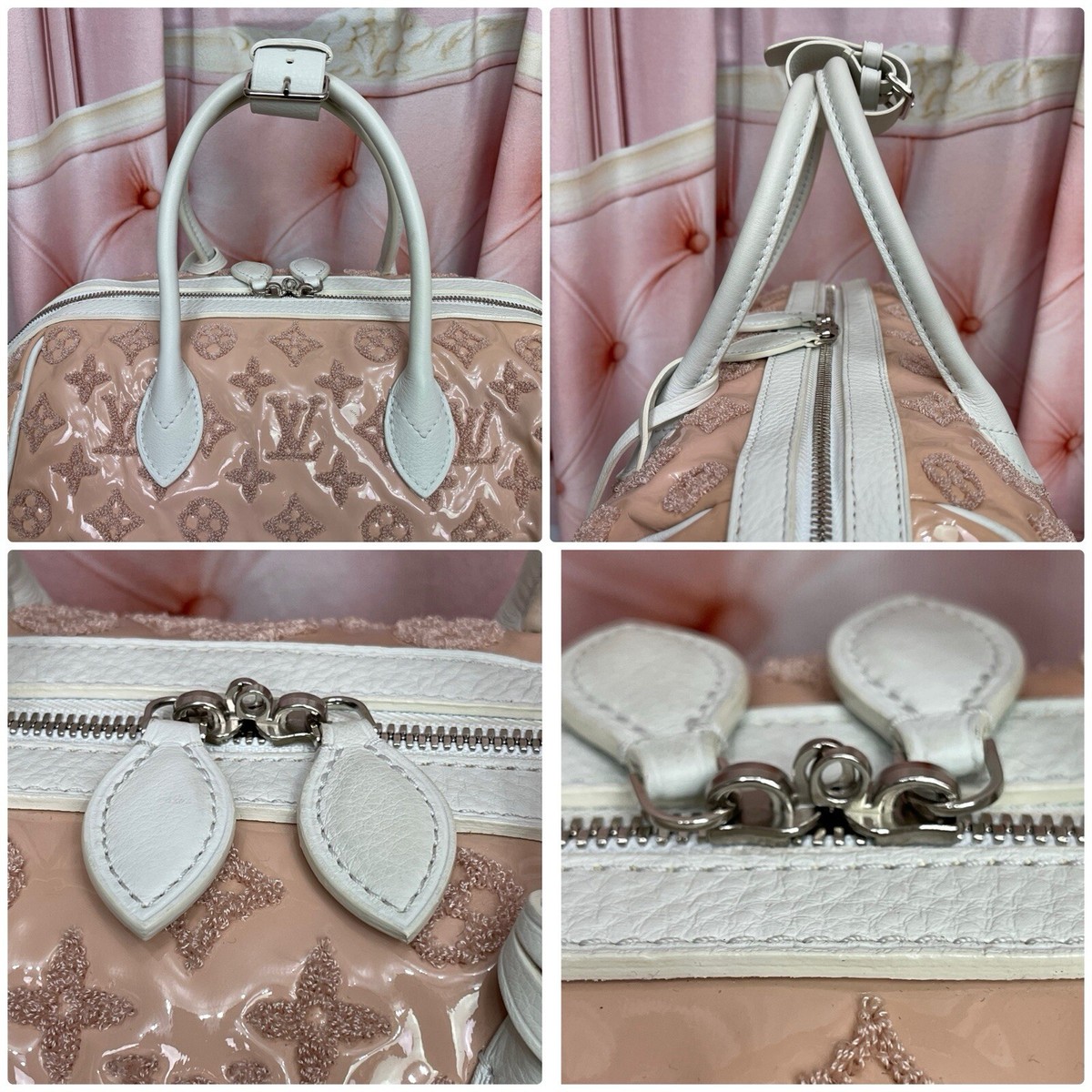 ルイヴィトン　スピーディラウンド　モノグラムブクレット　ローズ　ミニボストン LOUIS VUITTON Limited Edition Rose Monogram Bouclettes Speedy