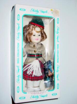 Ideal Doll 12'' 1982 : Shirley Temple Wee Willie Winkie Scottish hang tag (New)
