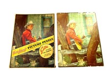 Vintage 1948 GENE AUTRY Picture Puzzle by Whitman No 2962 Original Slip Cover n2