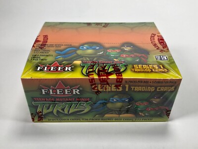 Teenage Mutant Ninja Turtles Fleer Trading Cards Series 1 Booster Box | SEALED