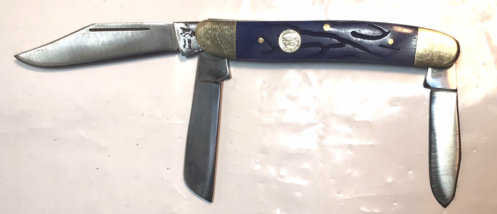 Frost Cutlery Chattanooga Tennessee Three Blade Folding Vintage Pocket