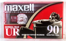One NEW Maxwell UR 90 Minute Blank Audio Cassette Tape Sealed