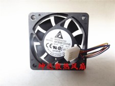 1 PCS Delta Fan AFB0612VHB DC 12V 0.24A 6015  6CM 4 wire cooling fan