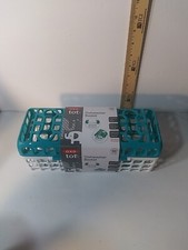 OXO Tot Dishwasher Basket for Bottle Parts  Accessories Teal White BPA Free