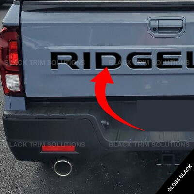 #ad Gloss Black Letter Vinyl Decal Inlay Tailgate Rear For 2024 2025 Honda Ridgeline $18.19
