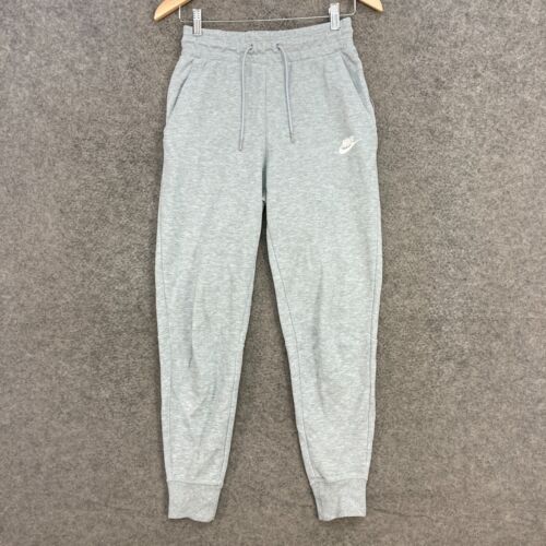 Nike Jogger Pants Womens XS Extra Small Grey Elastic Waist Tapered Pockets 55325