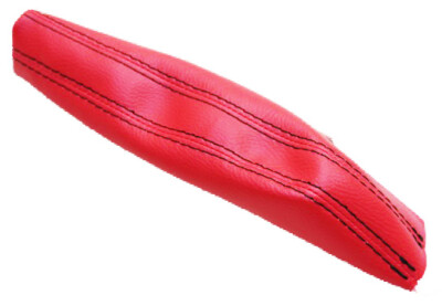Fits 91-99 Mitsubishi 3000GT, Vinyl Emergency Brake Boot Red w/Black Stitch