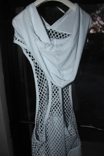 LGBTQ Pineapple White Mesh Hoodie men