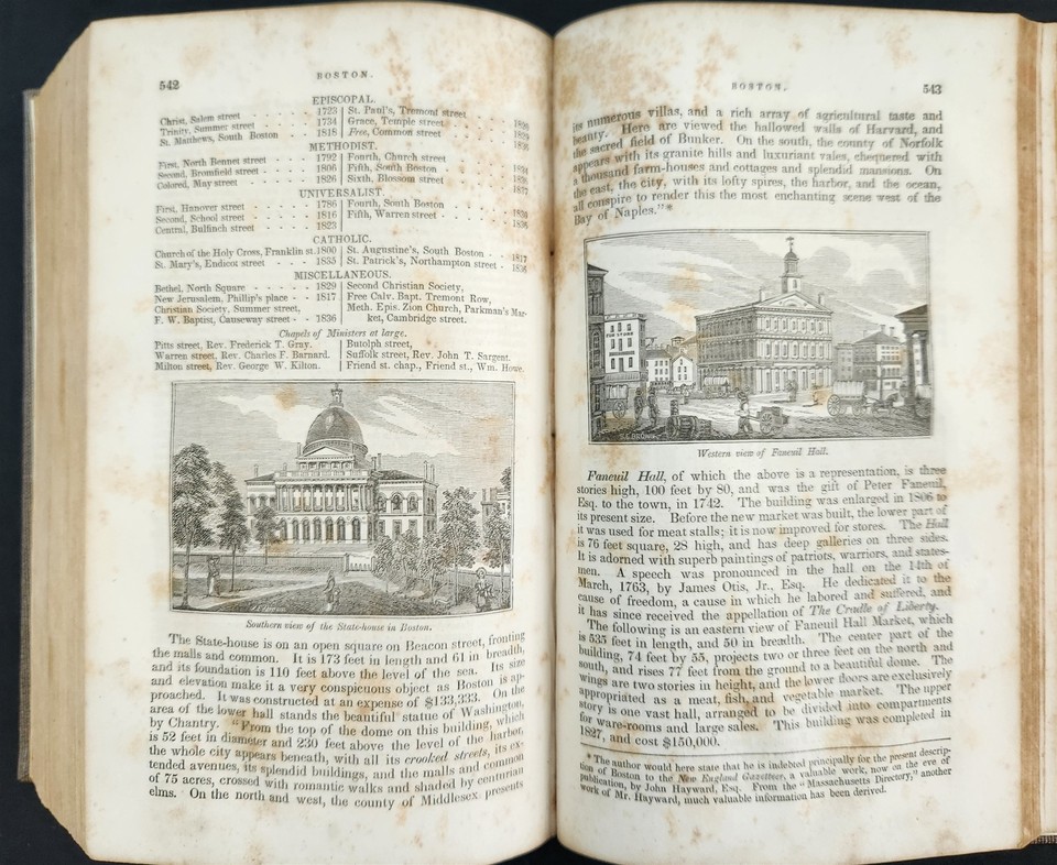 1839 antique MASSACHUSETTS HISTORY witchcraft bunker hill native