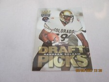 RASHAAN SALAAM BEARS 1995 PLAYOFF ABSOLUTE ROOKIE CARD #194. rookie card picture