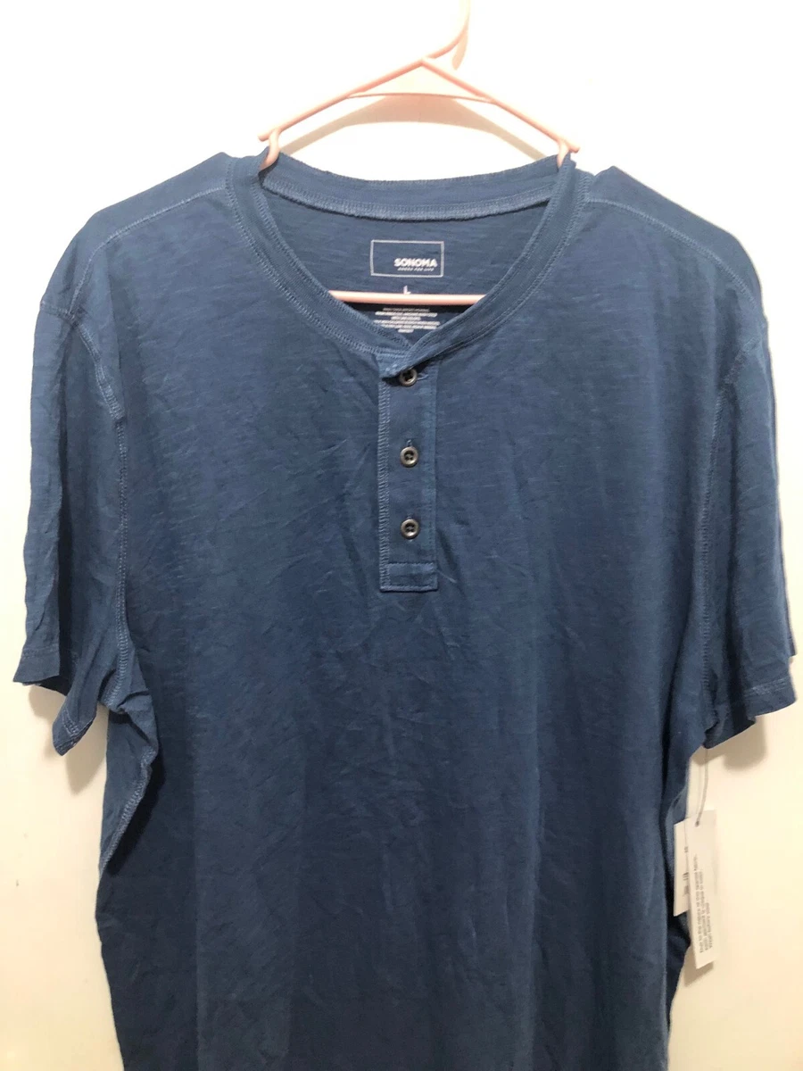 Sonoma henley store short sleeve