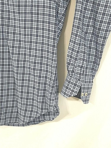 Peter Millar Mangas Largas Botones Para Hombre Grande Patrón a Cuestas 100% Algodón - Imagen 4 de 11