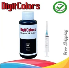 100ml Black Ink Refill Kit Bottle for HP 60/61/62/63/64/65/67XL cartridges 