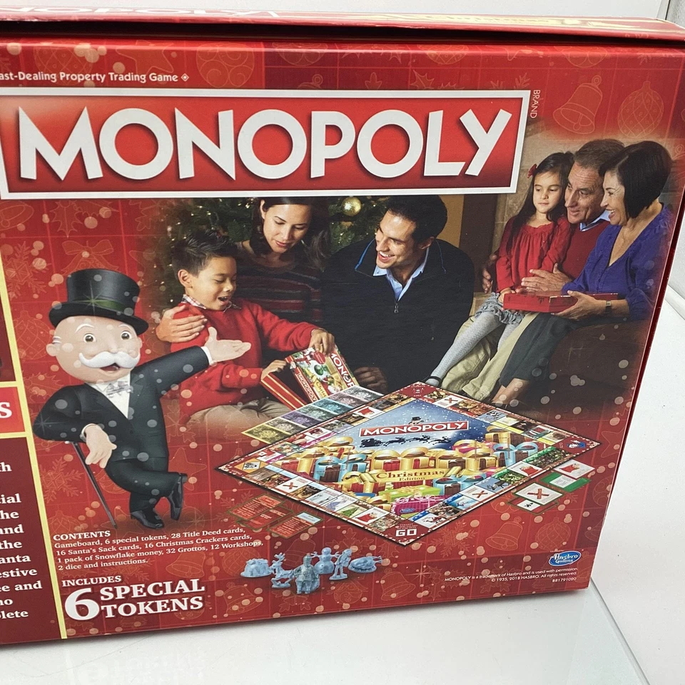 MONOPOLY Christmas Edition Limited Edition Board Game Festive Family Fun SE - Image 3 of 4