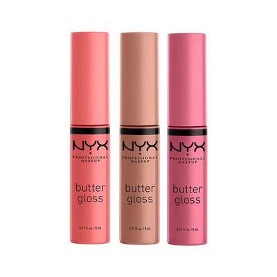 Butter Gloss, Non-Sticky Lip Gloss - Pack of 3 (Angel Food Cake, Creme Brulee, M