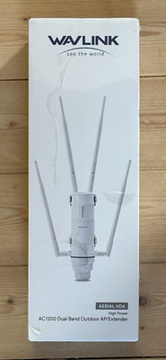WAVLINK AERIAL HD4 AC1200 Dual-Band Outdoor WLAN Extender PoE 2x RJ-45