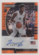 2020-21 Prizm Draft Picks Prospect Orange Pulsar 34/49 Tyrique Jones Auto 0c6