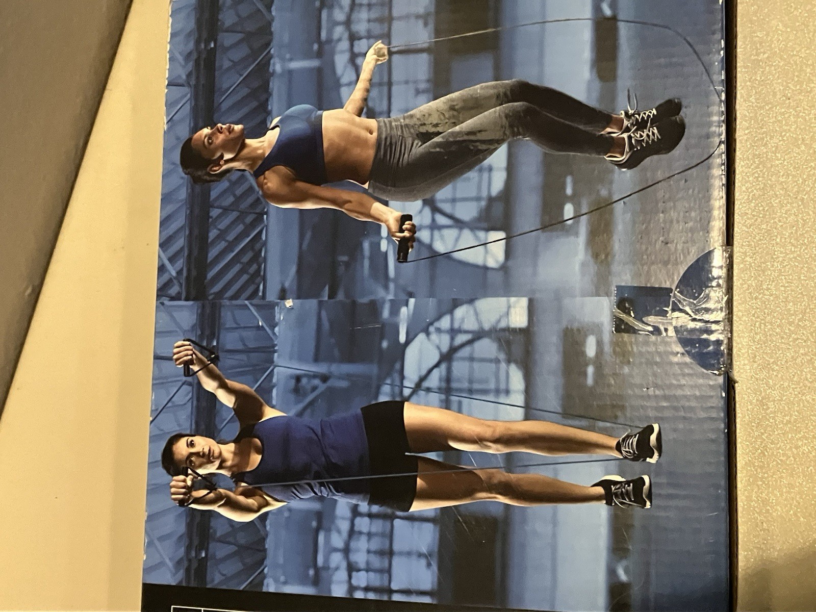 SPRI Home Gym Kit Push-up Bars Ab Wheel Jump Rope Resistance Tube Fitness