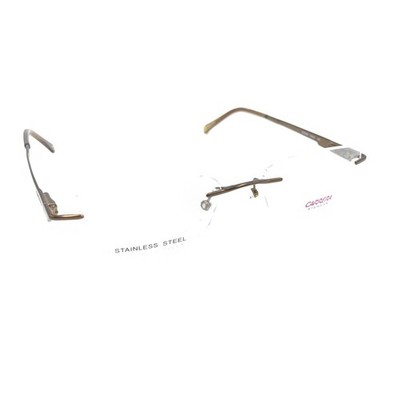 Carrera Safilo NEW CA7544 0UA3 Satin Brown Rimless Eyeglasses Frames 53-17 145