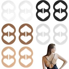 Bra Strap Clips Racerback Converter 10pcs Multi-Slip Holder Cleavage Control