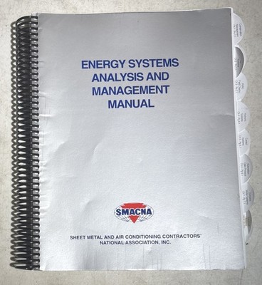 SMACNA Energy Systems Analysis & Management Manual First Edition Spiral Bound