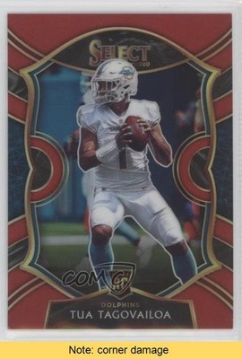 2020 Panini Select Concourse Red Prizm 16/99 Tua Tagovailoa Rookie RC READ dd2