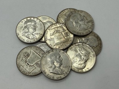 [Lot of 10] Franklin Half Dollar - 90% Silver - Choose How Many Lots of 10!