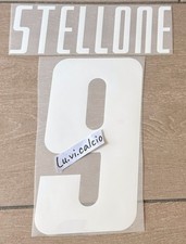 KIT PERSONALIZZAZIONE NOME NUMERO PER MAGLIA CALCIO NAPOLI 01/02 STELLONE 9