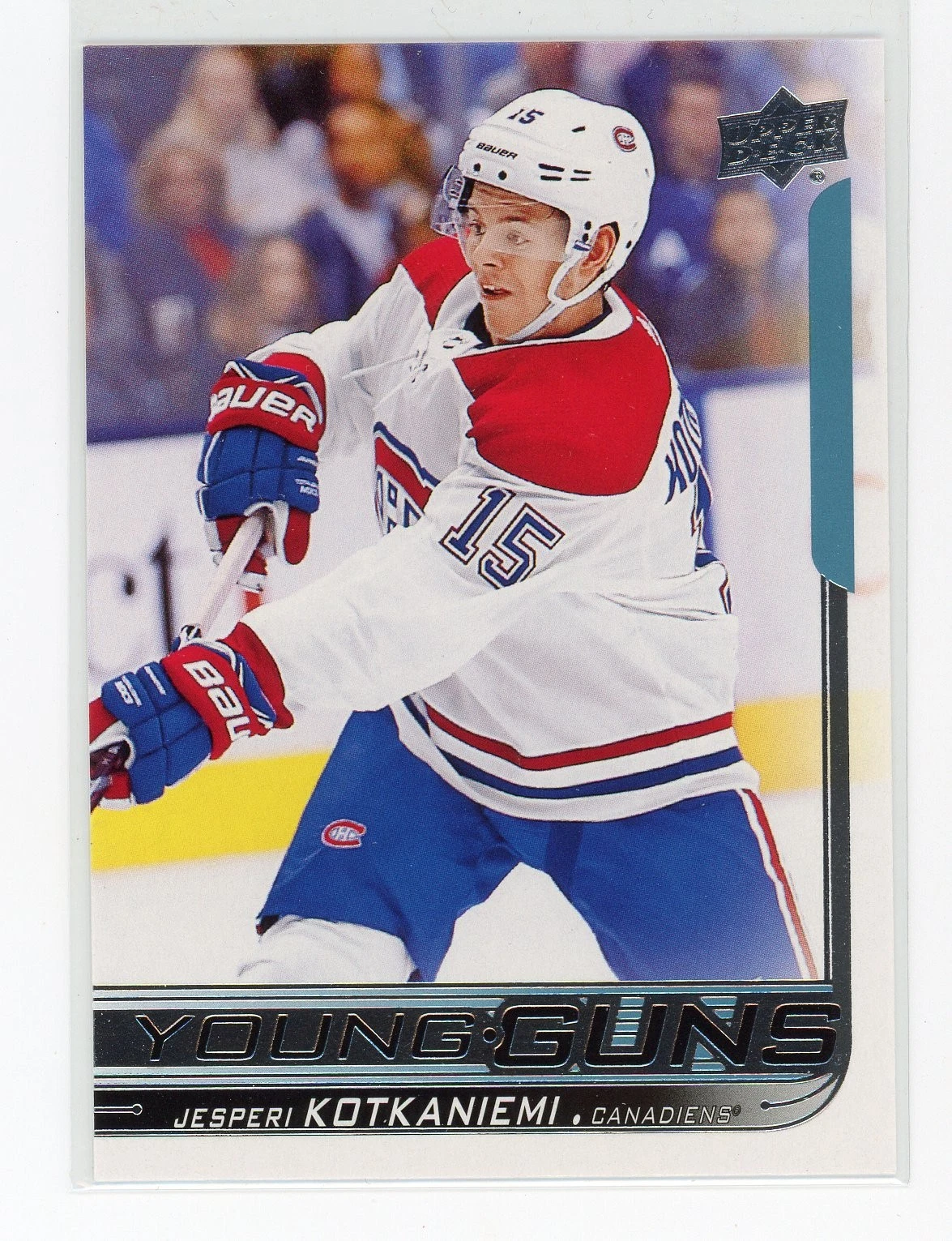 2018-19 Upper Deck Series 1 Young Guns #249 Jesperi Kotkaniemi Rookie Card RC