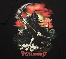 NWT Vintage Disturbed Reaper Giant Nu Metal Rock 2XL Shirt