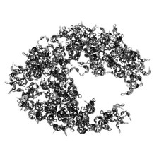 200 Pcs Crimp Beads For Jewelry Making Metal Crimp End Caps Bead Tips