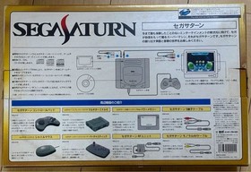 Sega Saturn HST-3200 Console Boxed Set No Manual Tested Japan