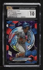 2023 Bowman's Best Top Prospects Purple Refractor /250 Joendry Vargas CGC 10 l5e