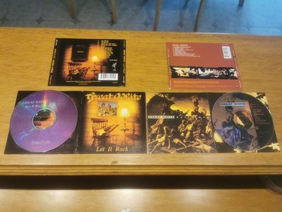 Great White Let it rock sail away 2 CD Lot Cinderella