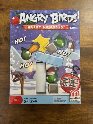 Mattel Games Angry Birds Happy Holidays Game 100% Complete