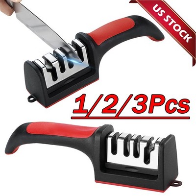 4 Solt Knife Sharpener Professional Ceramic Tungsten Kitchen Sharpening System