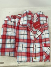 Wondershop Men's Red White Plaid Pajama Set Size 3XL