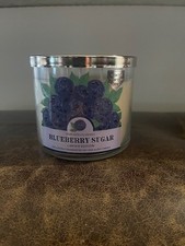 Bath Body Works 3 Wick Large Candle 14.5 oz - Blueberry Sugar