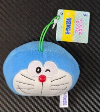 Doraemon Face Mascot Keychain Mini Plush By SK Japan