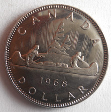 1968 CANADA DOLLAR - AU/UNC PROOF LIKE Coin - Lot #B4