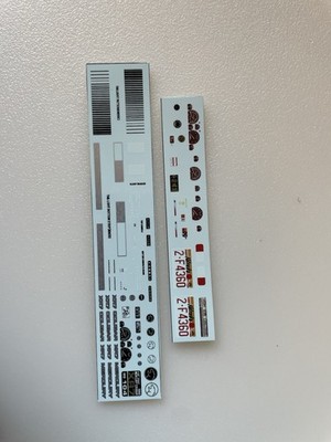 1990 Mercury Cougar XR-7 1/25 Scale Model Car Decals