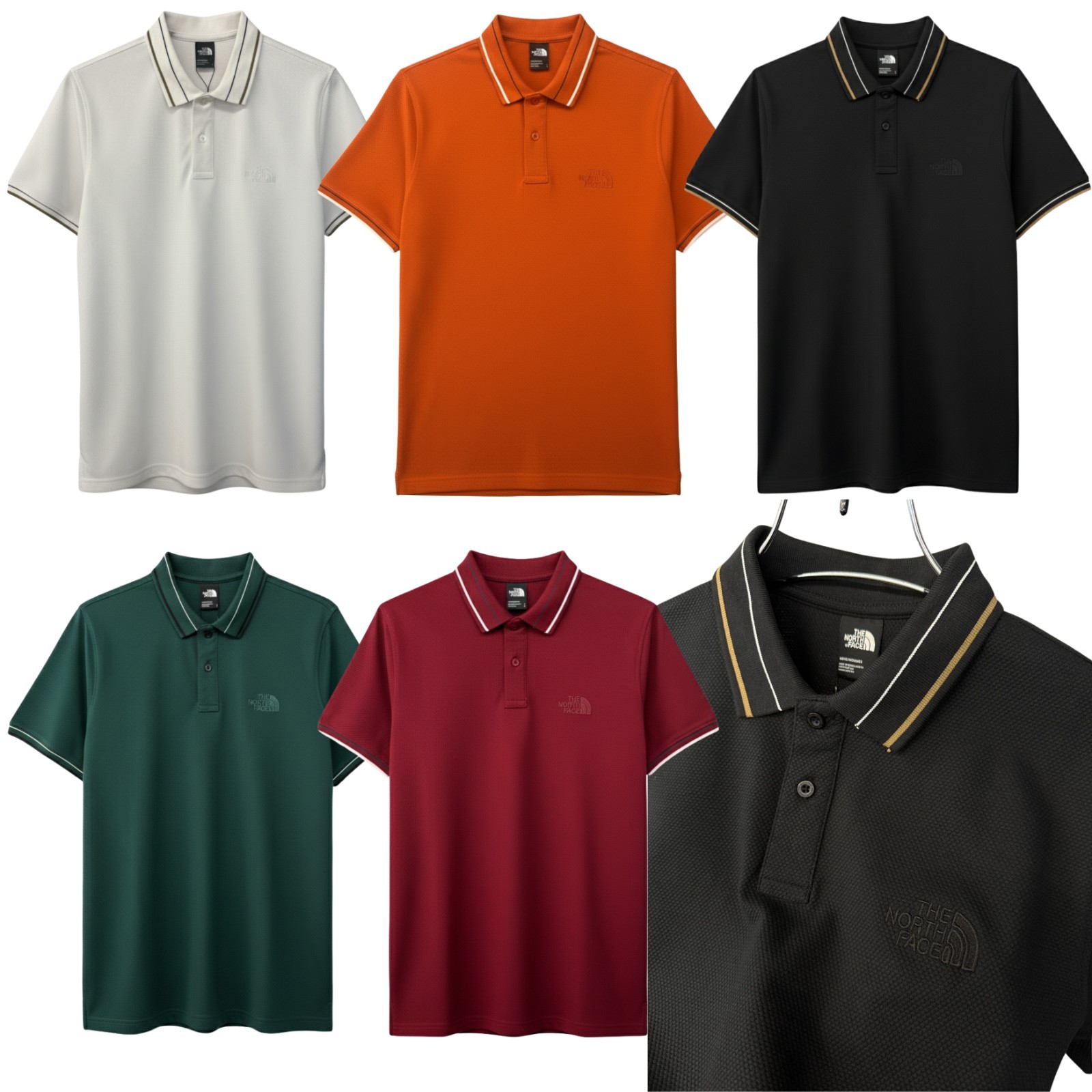 Camisa polo The North Face para hombre tapeta de botones textura de panal | Ajuste regular