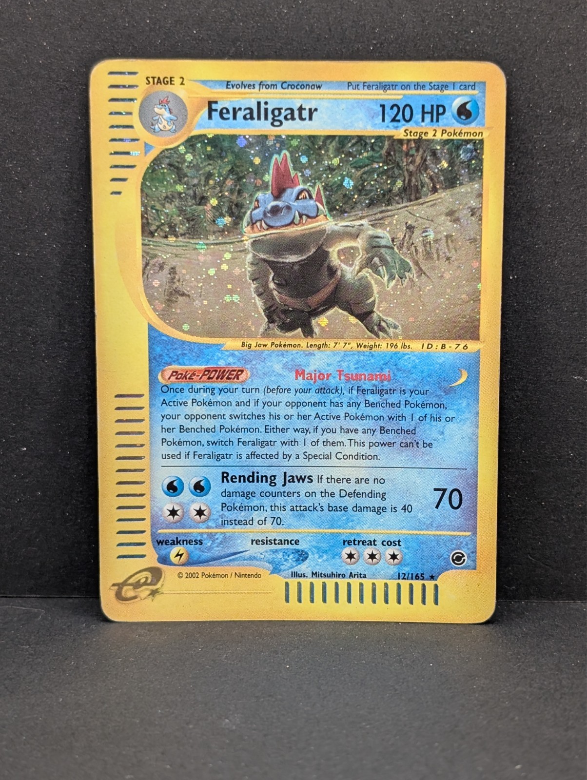 Feraligatr 012/165 Expedition Base Set Holo Ultra Rare Pokemon TCG Nintendo MP+