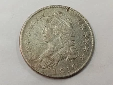 1810 Capped Bust Silver Half Dollar 50c (Damage - See Pictures)