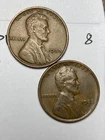 1933-P&D LINCOLN WHEAT CENT SET, 2 coins, low mintage VF/XF grade coins, #8